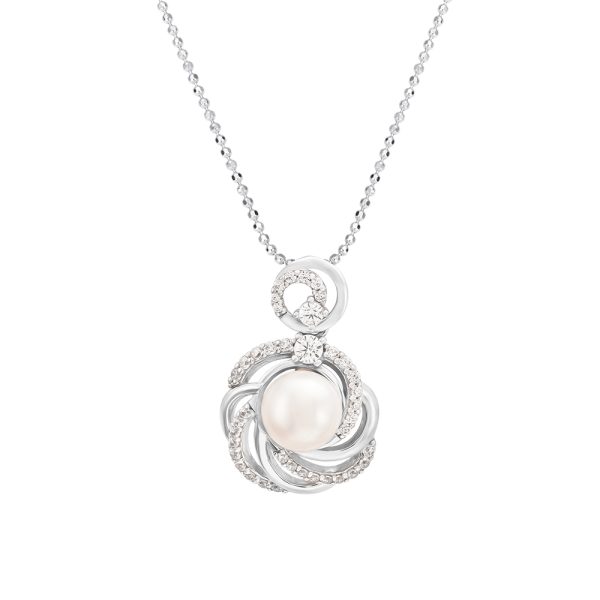 Mặt dây chuyền bạc đính ngọc trai